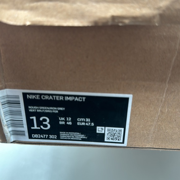 NWT! Nike Crater Impact Sneakers Men’s 13 Green, Black - Picture 12 of 12
